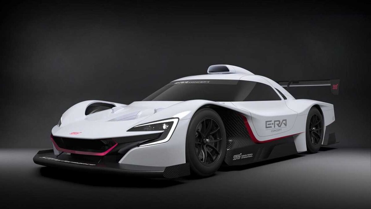 De nieuwe Subaru STI E-RA elektrische raceauto: